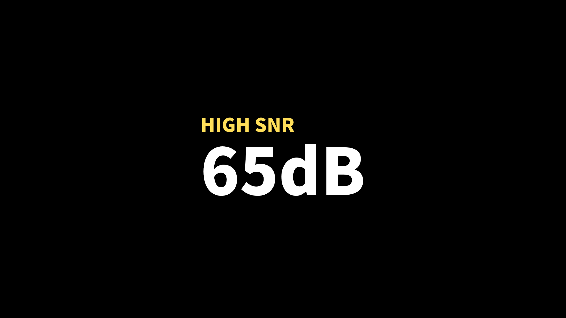 High SNR